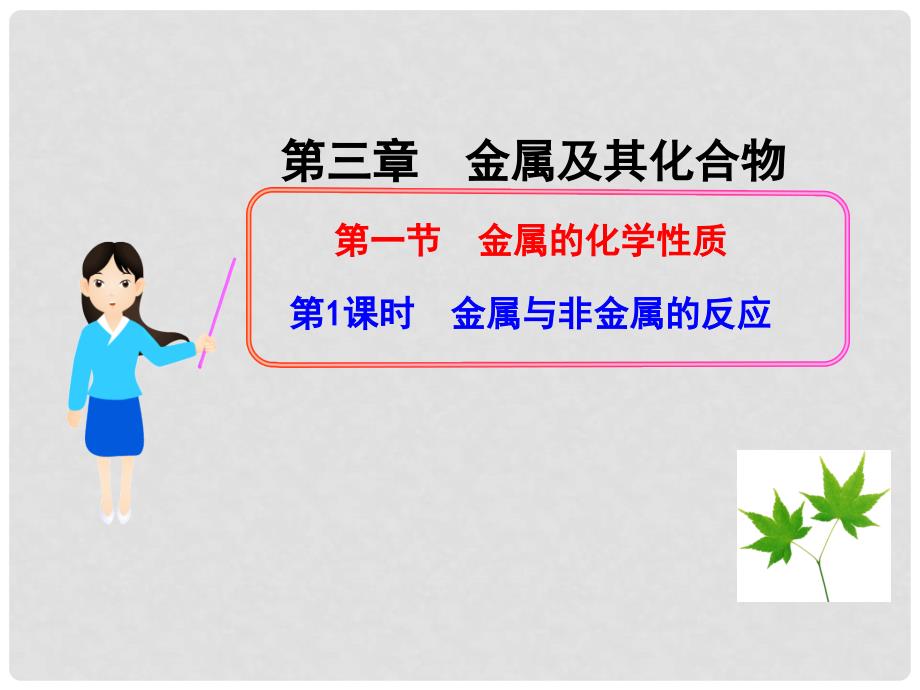 1112版高中化学同步授课课件 3.1.1金属与非金属的反应 新人教版必修1_第1页