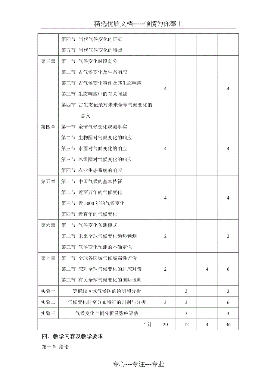 气候变化与生态环境教学大纲_第2页