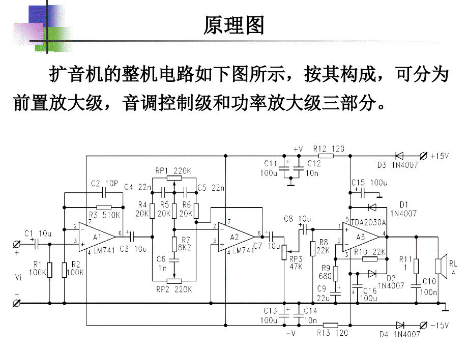 新编实验六七扩音机电路的综合测试电子技术实验的目的任务与要求课件_第4页