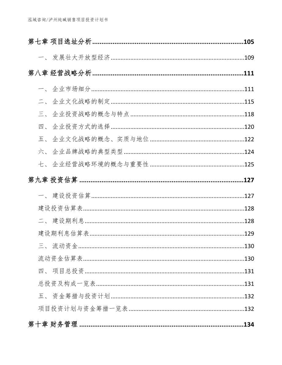 泸州纯碱销售项目投资计划书（参考范文）_第4页