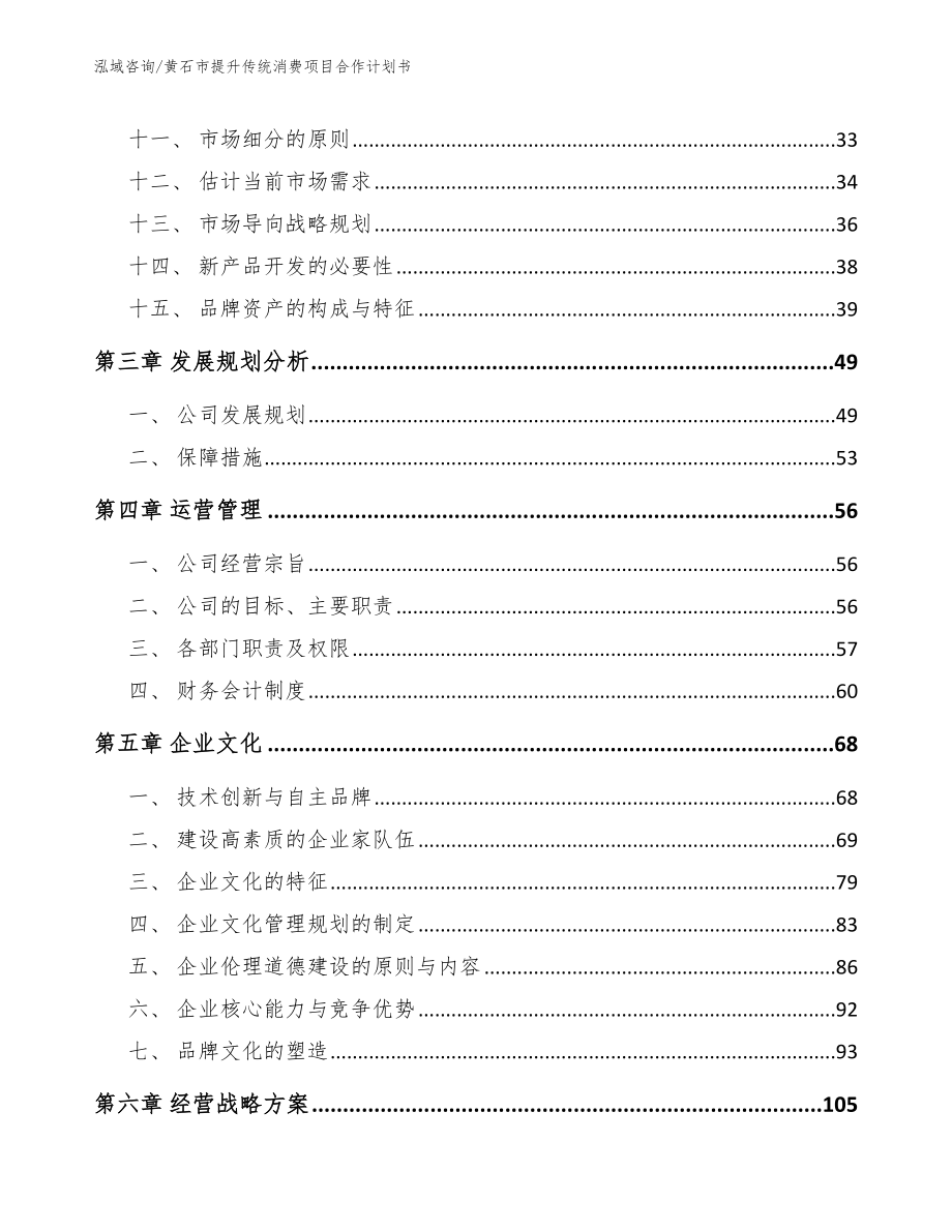 黄石市提升传统消费项目合作计划书（范文参考）_第2页