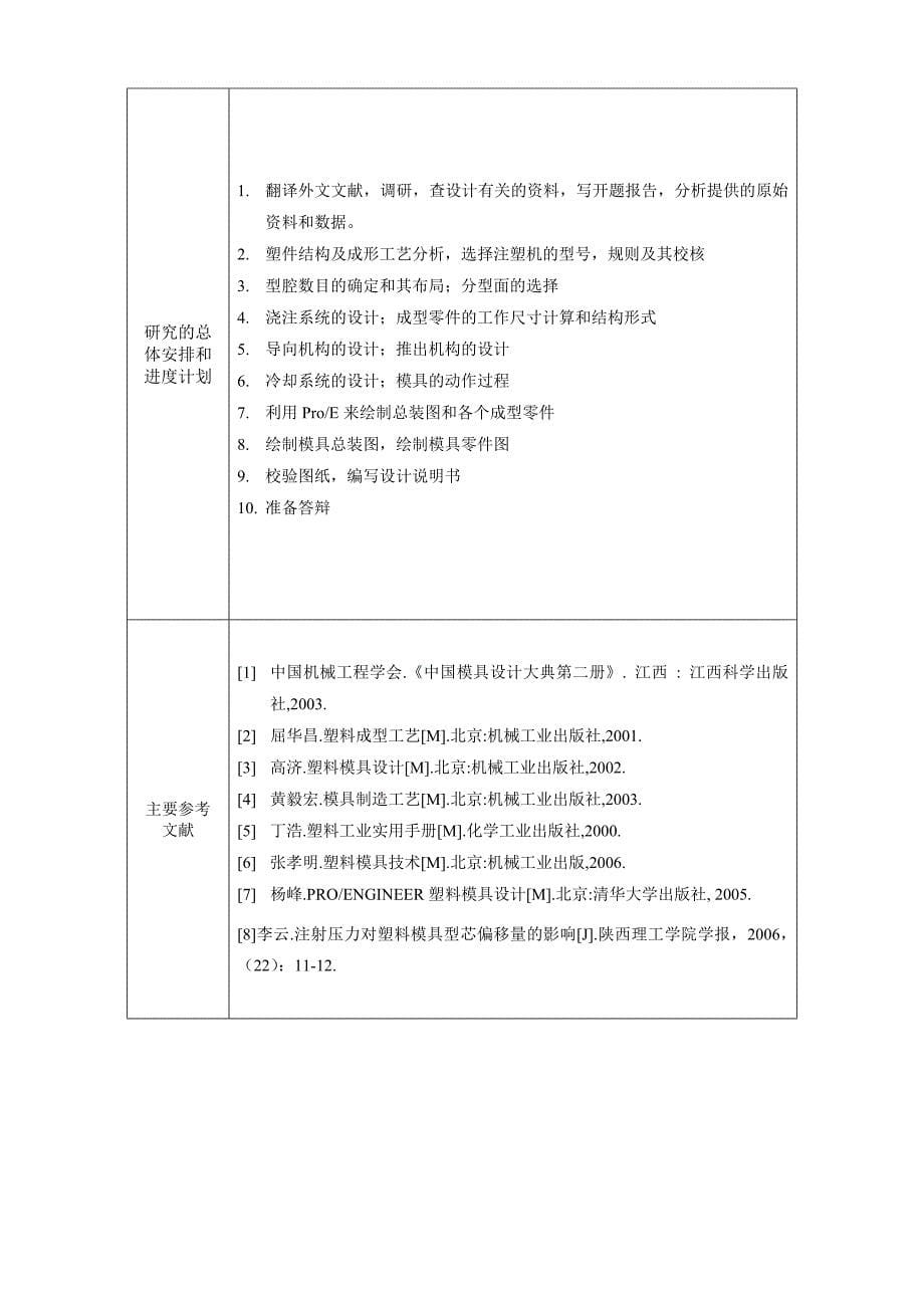 插座盖的注塑模具设计开题报告.doc_第5页