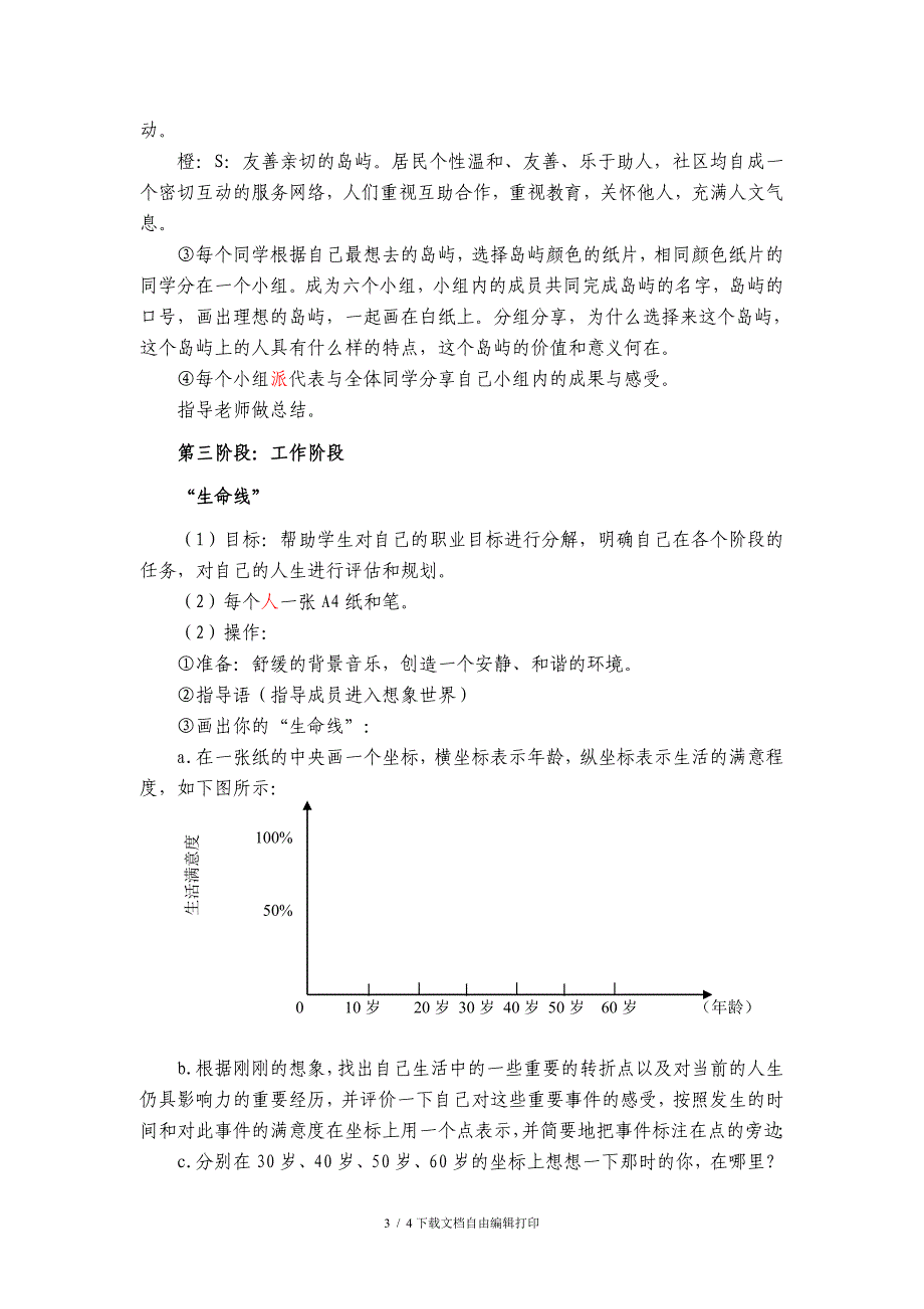 我的未来不是梦团体心理辅导活动方案_第3页