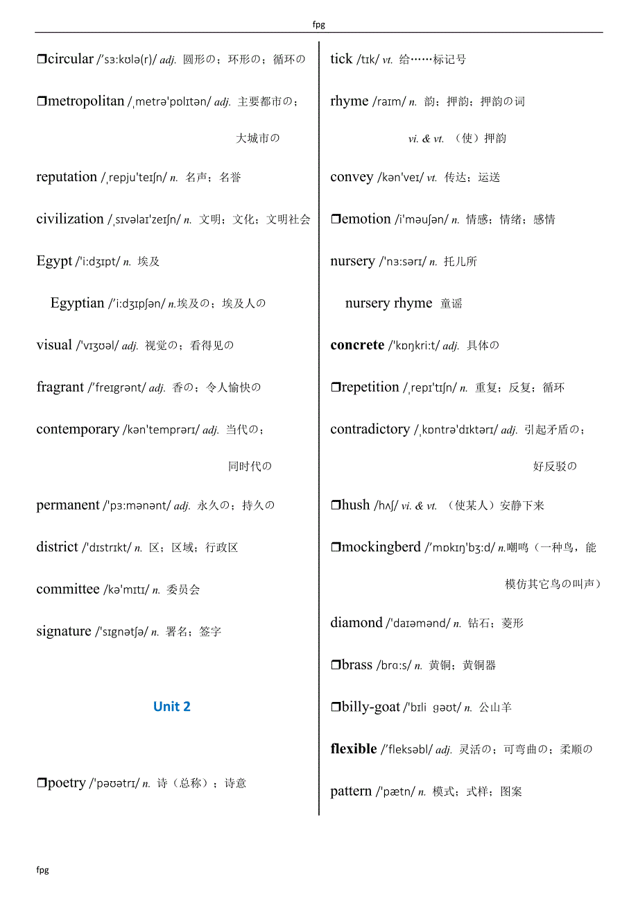 (完整版)人教版高中英语选修6单词表带音标--.doc_第3页