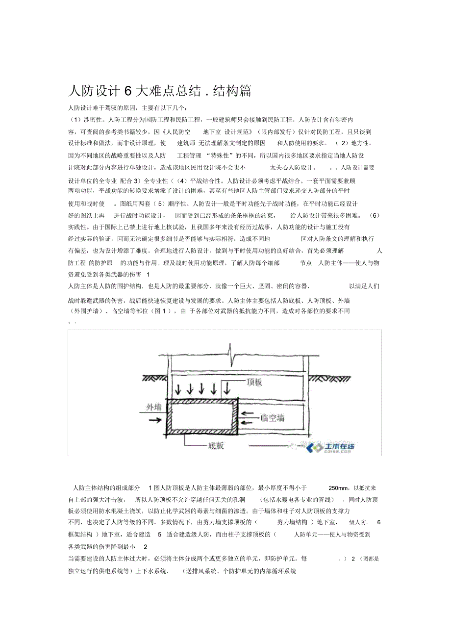 人防设计6大难点总结_第1页