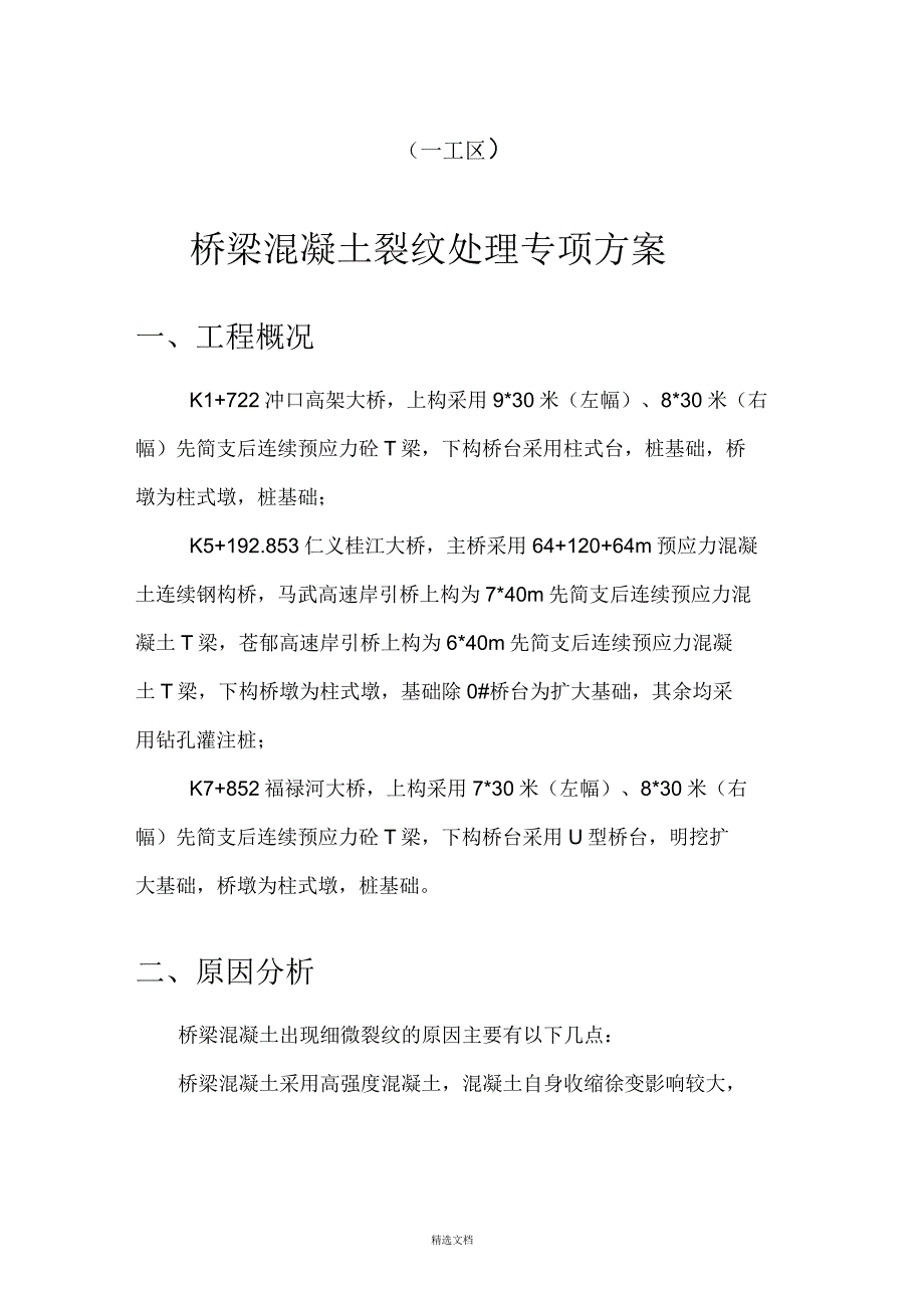 桥梁混凝土裂缝处理专项方案_第2页