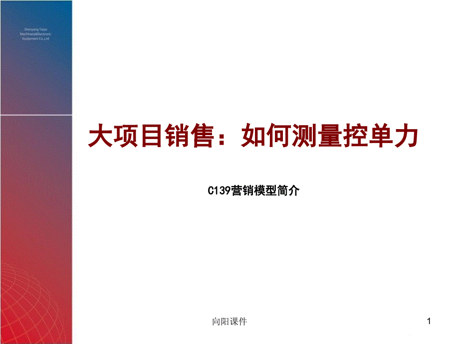 C139营销模型简介含案例行业知识_第1页