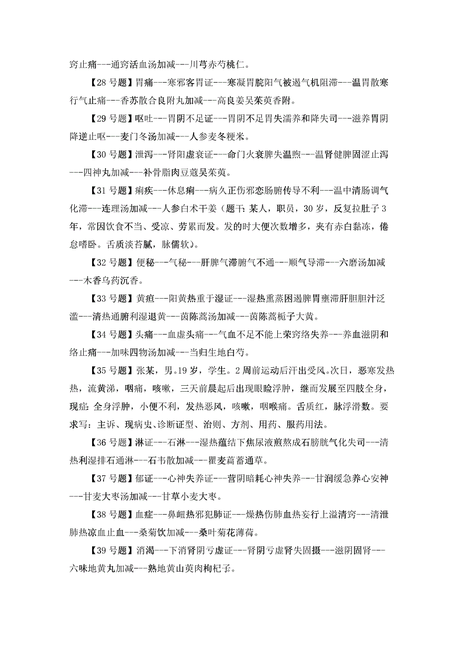 XXXX年中医助理实践技能考试考后真题与答案_第3页