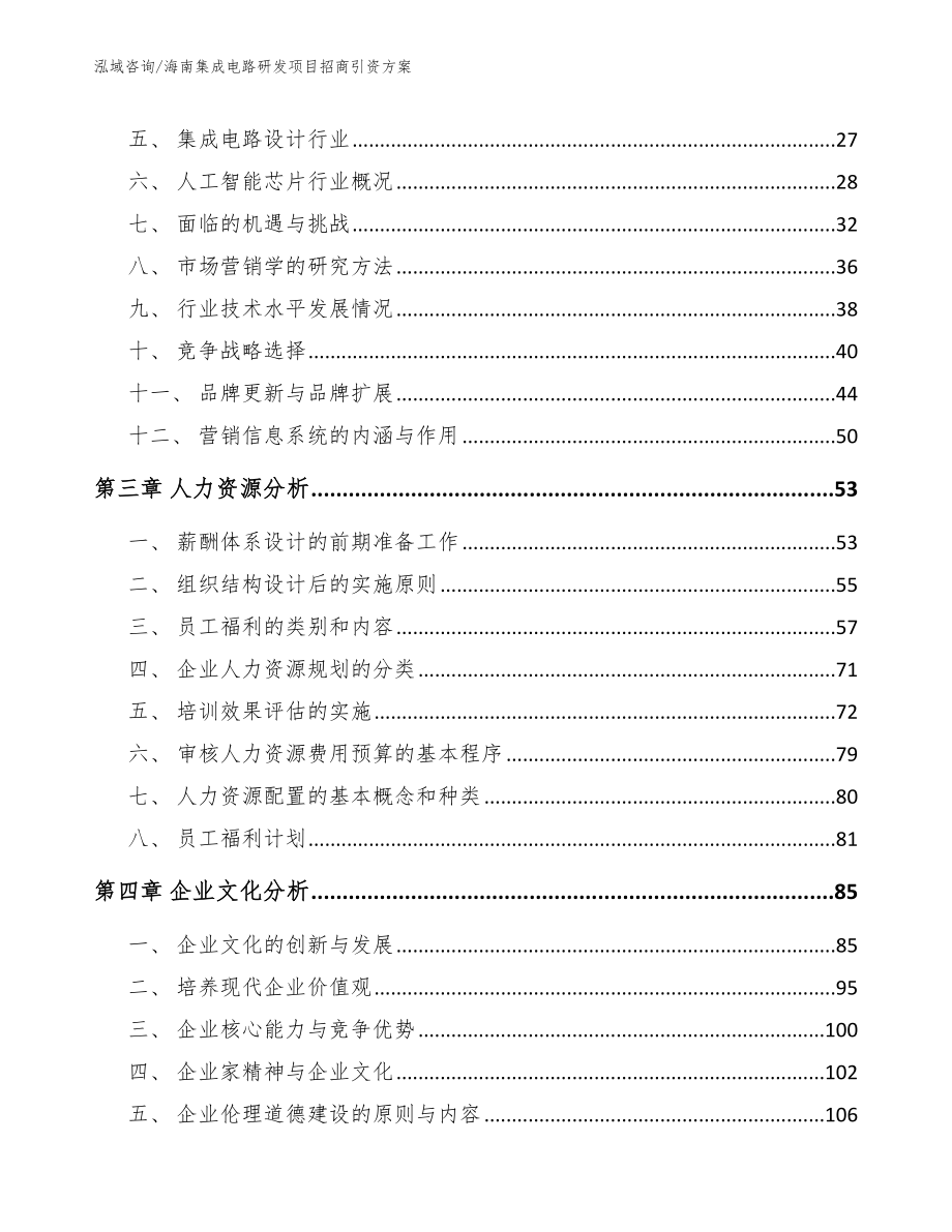 海南集成电路研发项目招商引资方案参考范文_第4页