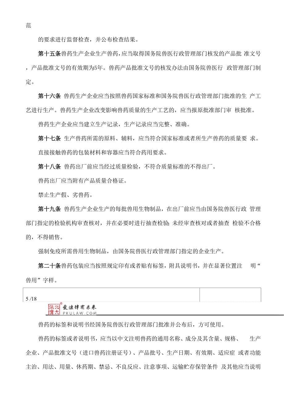 兽药管理条例(2020修订)_第5页