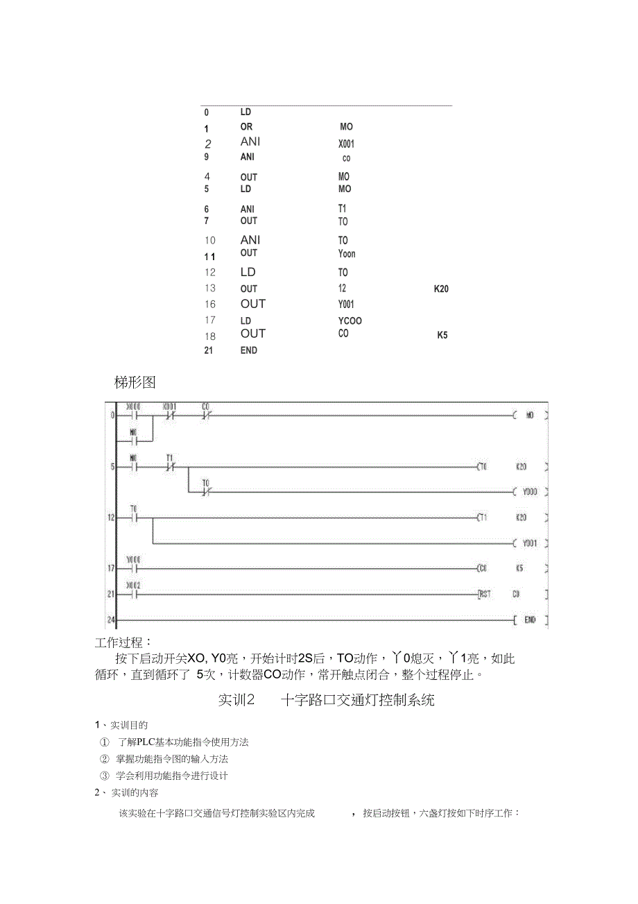 PLC交通灯课程设计_第3页