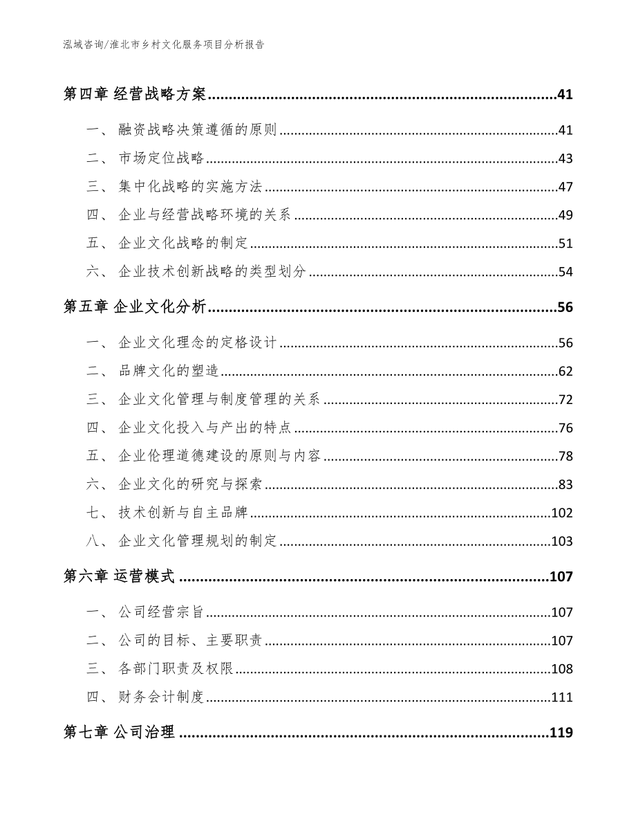 淮北市乡村文化服务项目分析报告模板参考_第3页