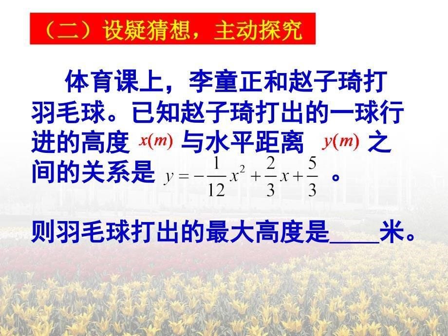 用二次函数解决问题（3）_第5页