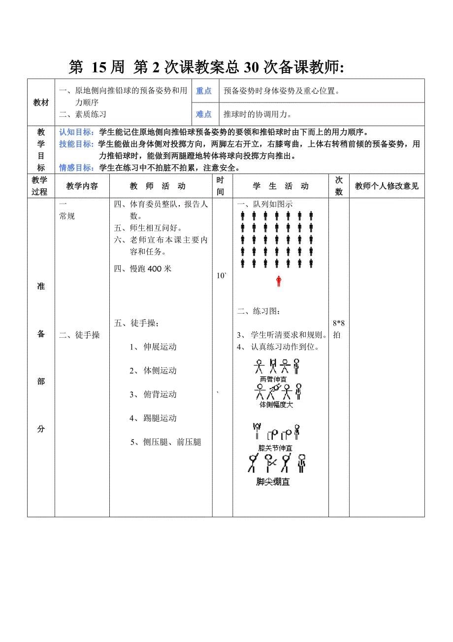 八年级体育第15周教案_第5页