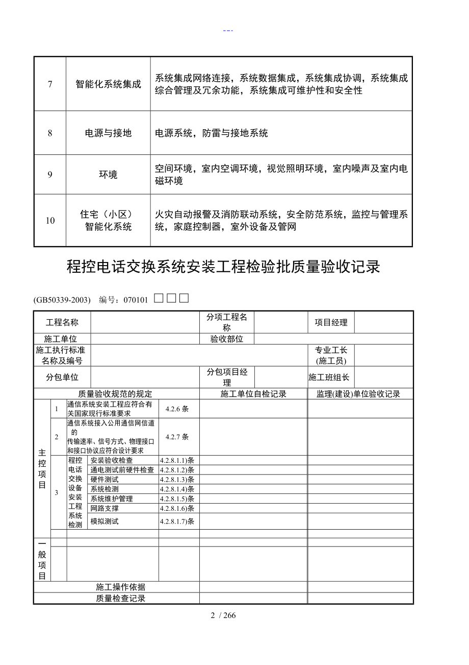 建筑智能化弱电系统验收表格_第2页