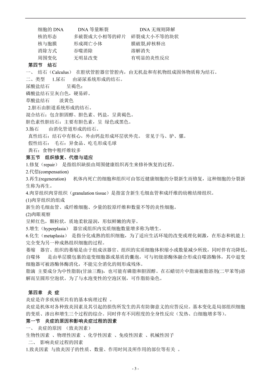 最新电大《病理学》考试答案小抄（完整版）_第3页