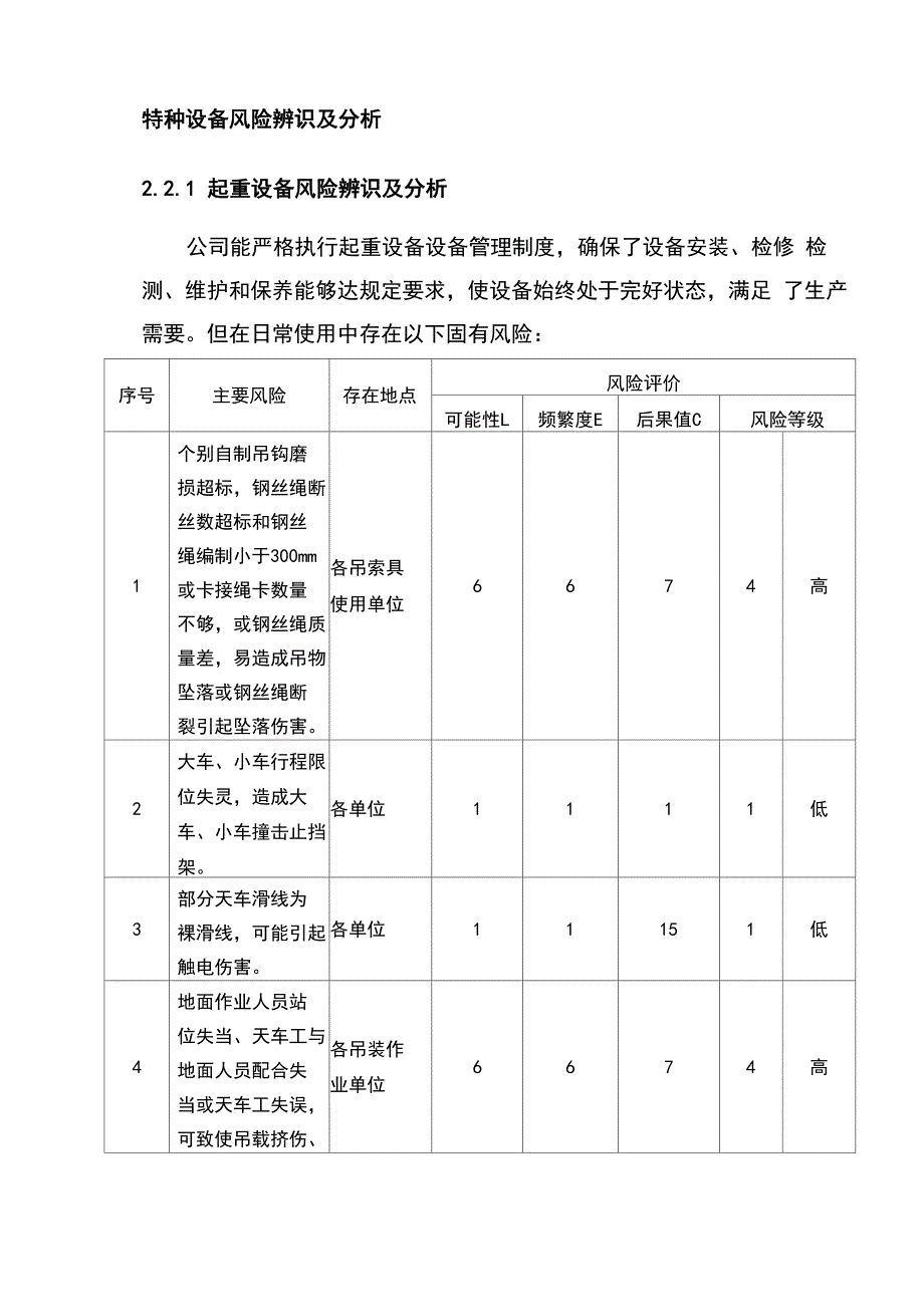 特种设备风险辨识及分析报告_第1页