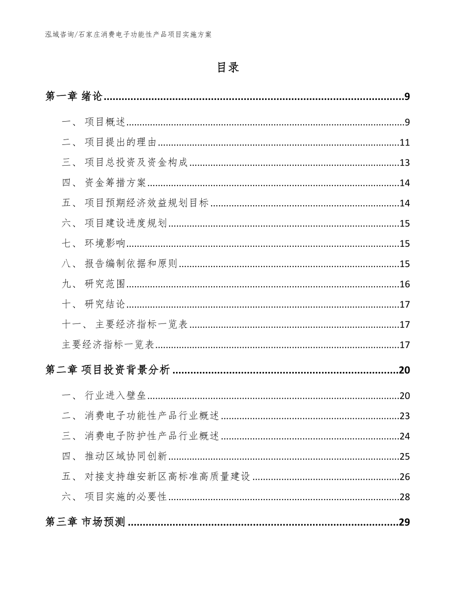 石家庄消费电子功能性产品项目实施方案模板_第2页