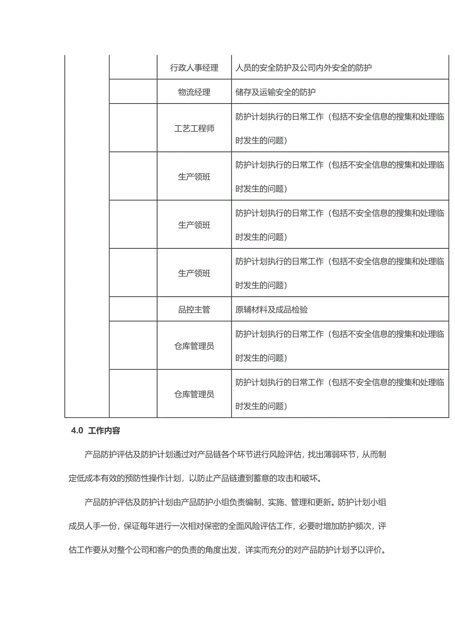 食品安全防护计划实用文档_第2页