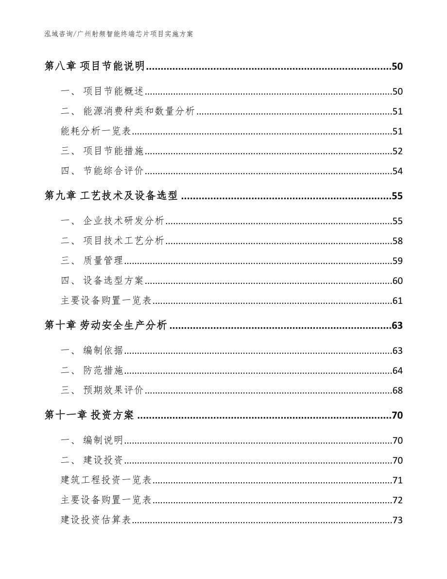 广州射频智能终端芯片项目实施方案（模板范文）_第5页