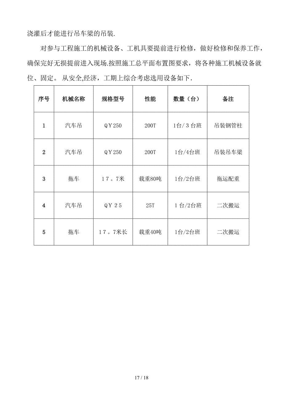 260吨汽车吊大型吊车跨外吊装专项方案_第5页