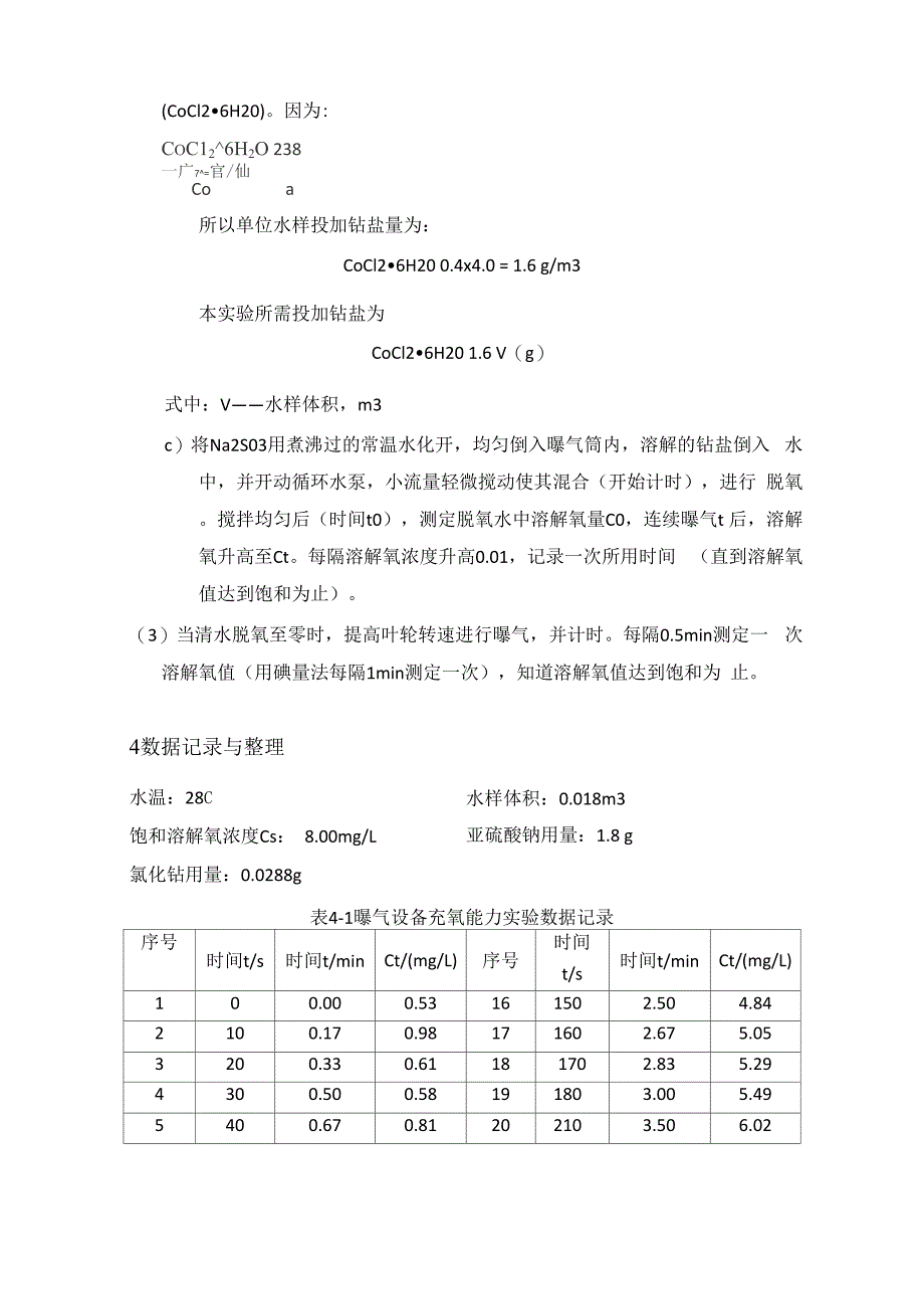 曝气设备充氧能力实验报告_第4页