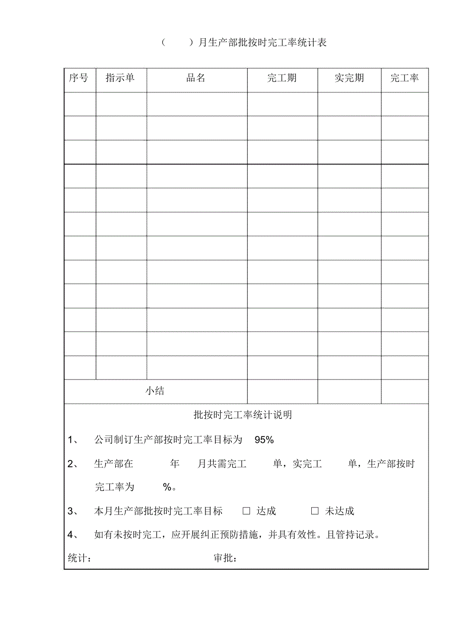 质量目标达成统计表参考_第4页