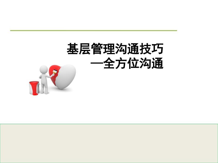基层管理沟通技巧培训教材课件