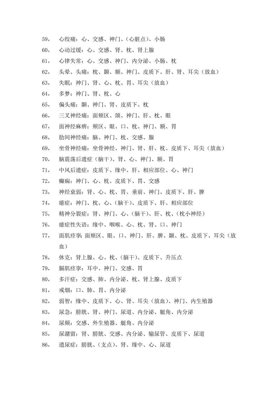 耳穴埋豆相关知识_第5页