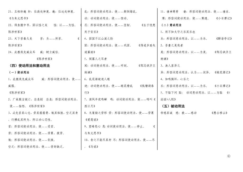 文言文专题复习——词类活用.doc_第4页