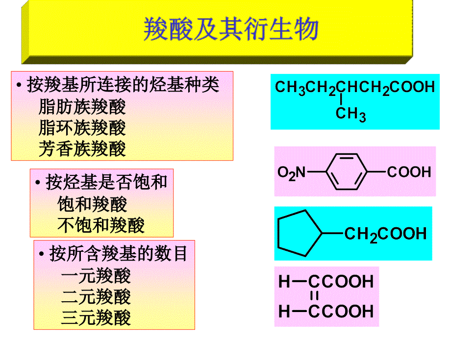 第十三章羧酸及其衍生物_第1页