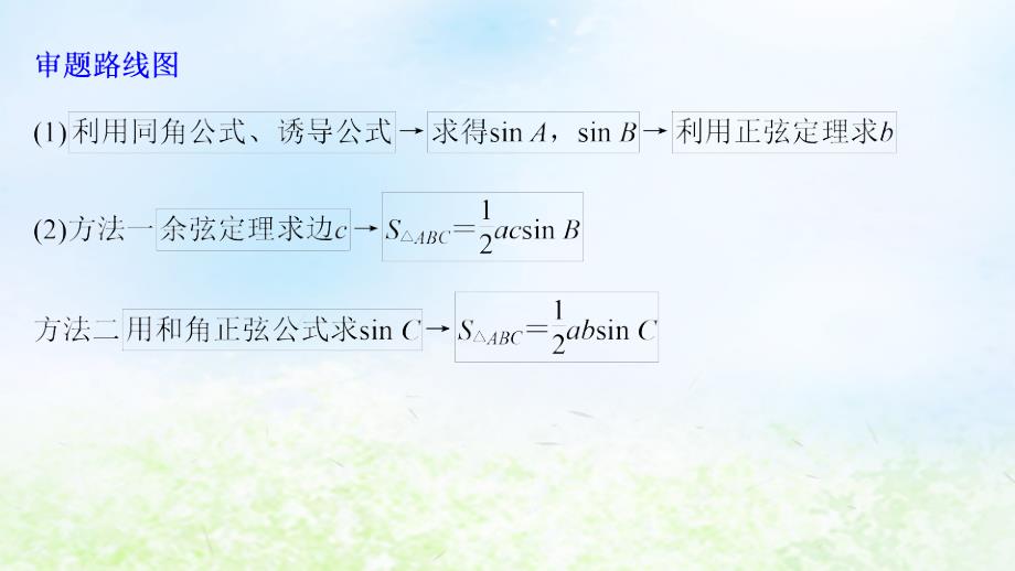 江苏省2019高考数学二轮复习 专题一 三角函数与平面向量 规范答题示例1 解三角形课件_第3页