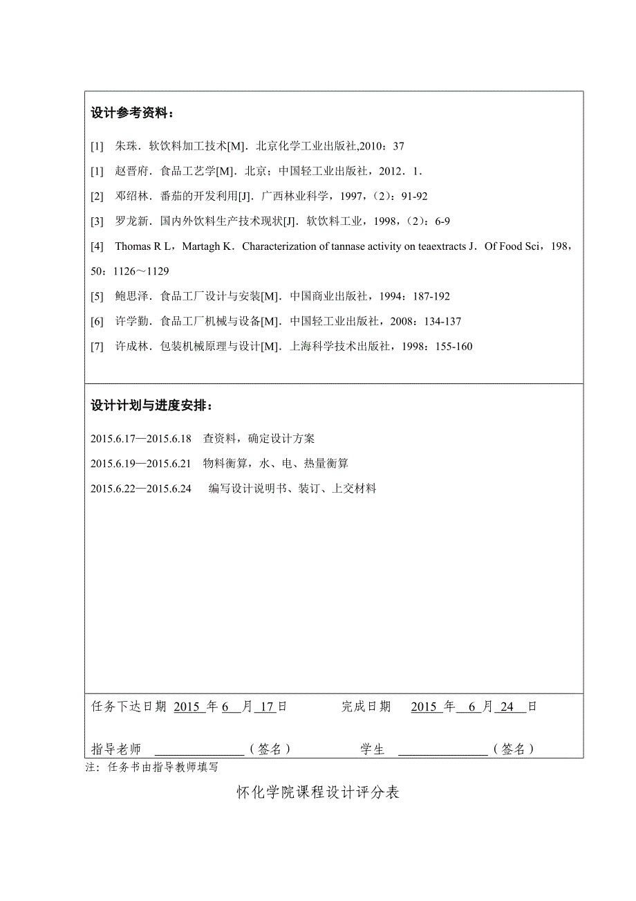 年产量120吨番茄饮料的工艺设计报告书_第3页