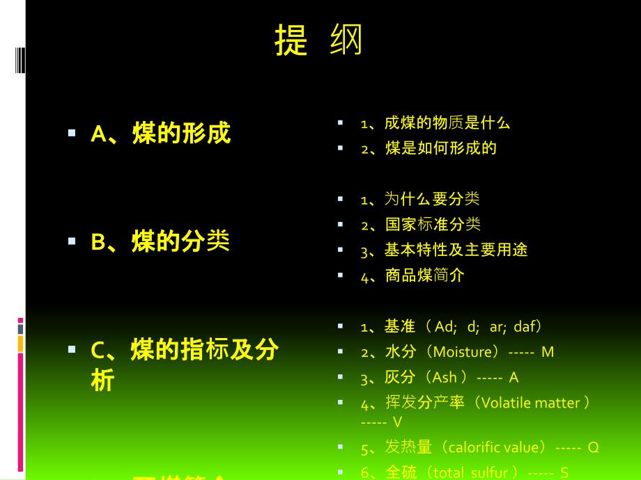 煤炭分类及指标PPT课件_第2页