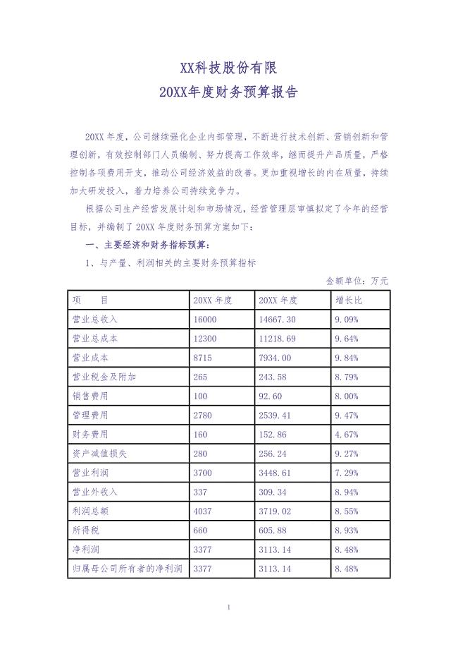 12-年度财务预算报告（天选打工人）.docx