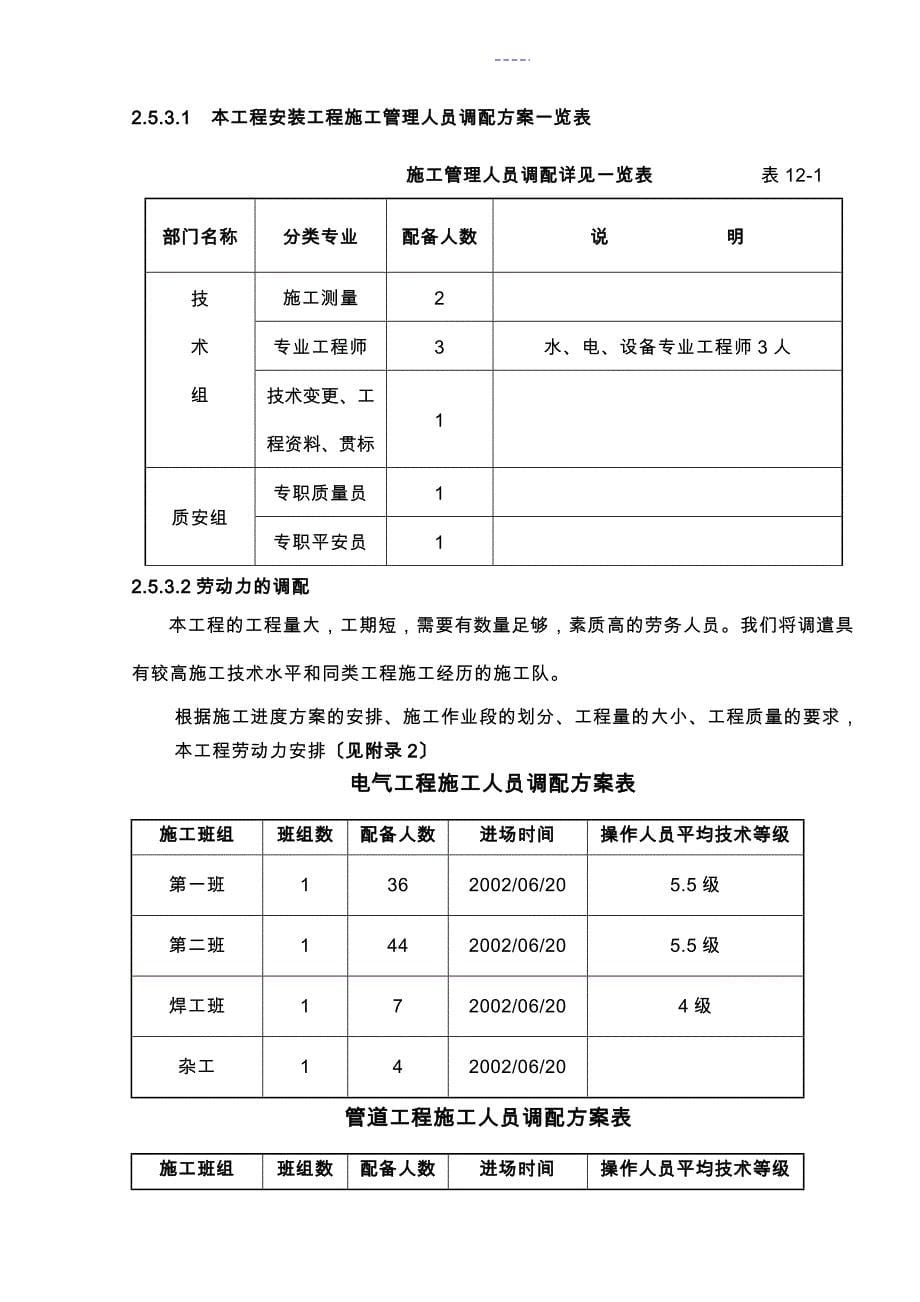 珠海某建筑群水电消防安装施工组织设计方案_第5页