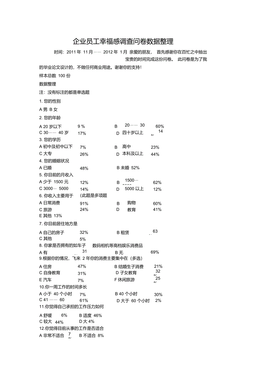 企业幸福感调查问卷_第1页