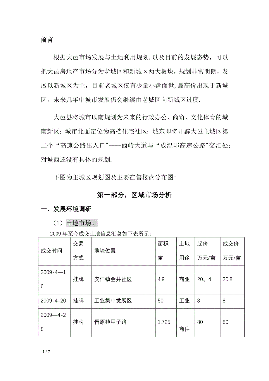 大邑房地产市场调查报告_第1页