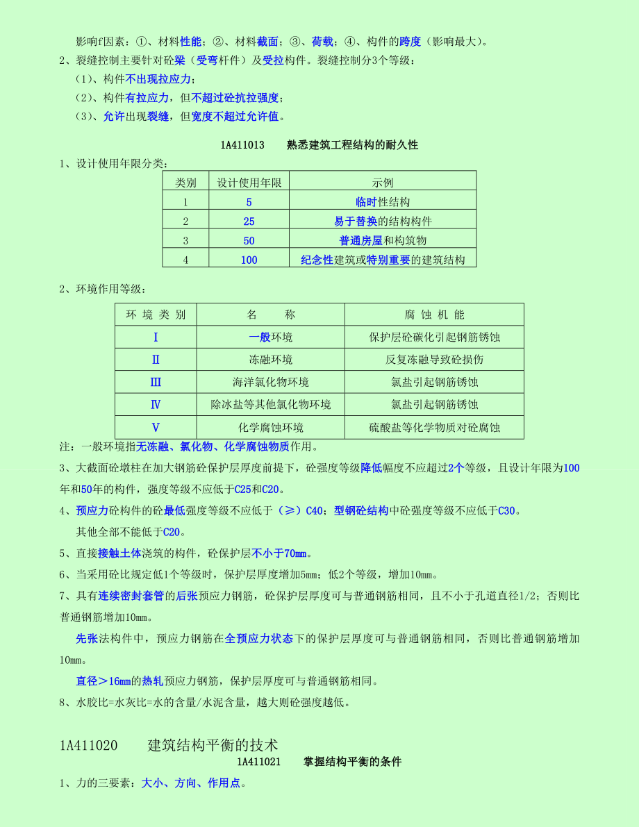 最新备考2015年一级建造师考试建筑工程管理与实务个人学习笔记精编_第2页