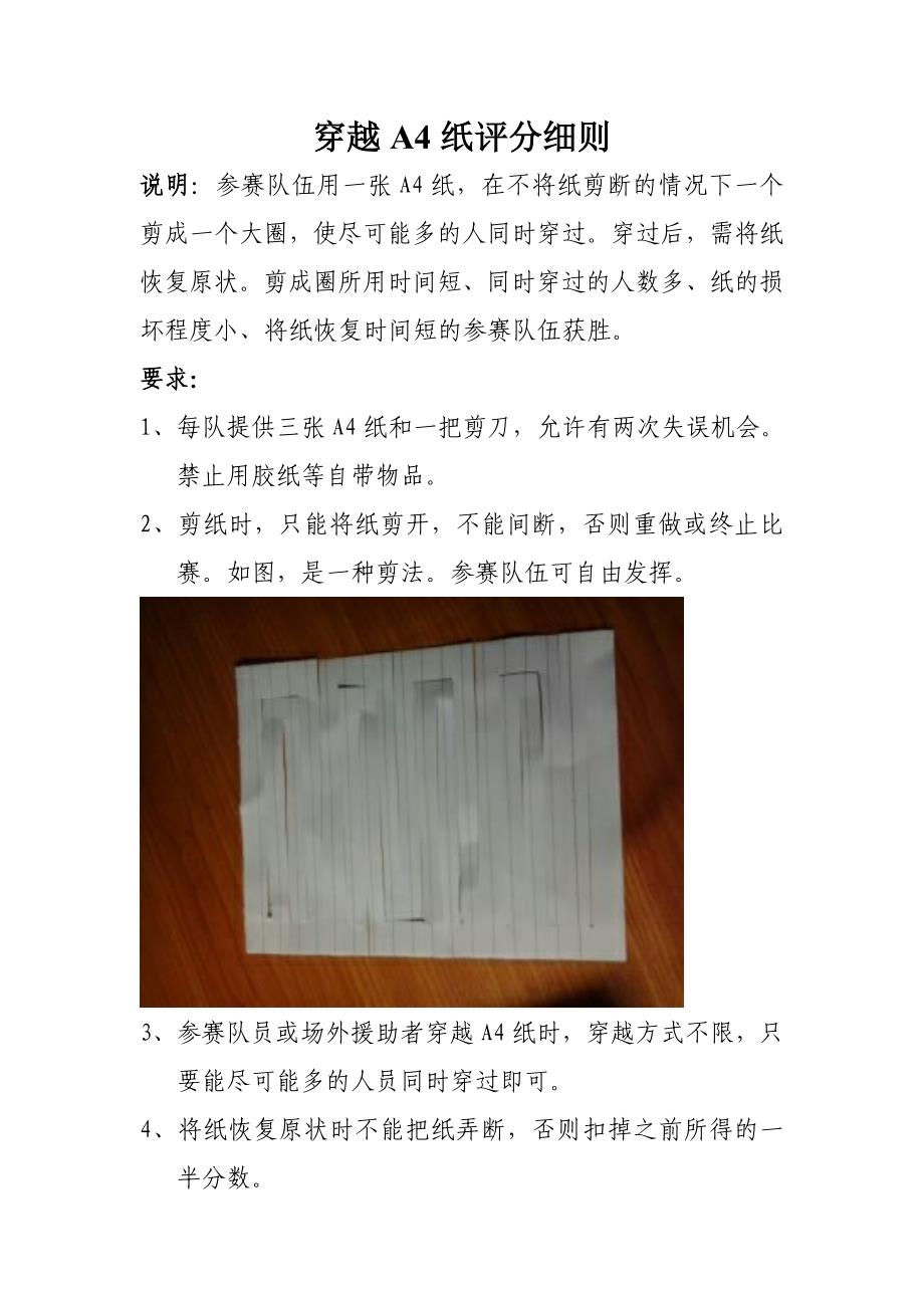 穿越A4纸评分细则.doc_第1页