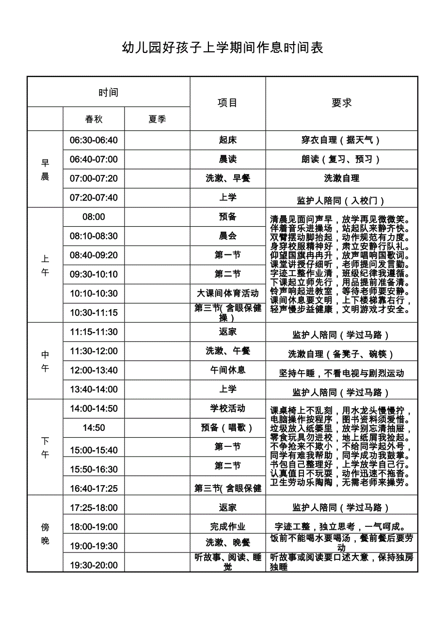 家庭好孩子作息时间表_第1页