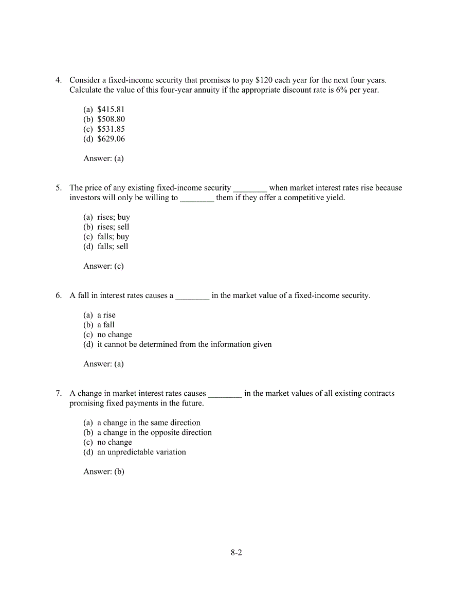 兹维博迪金融学第二版试题库08TB_第2页