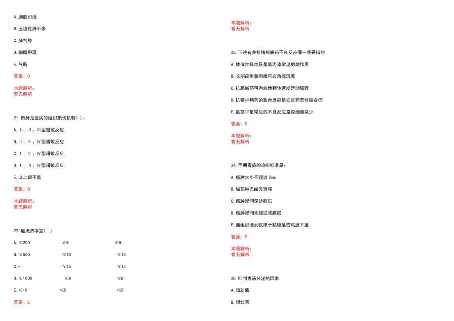 2022年10月上海市宝山区罗店镇社区卫生服务中心公开招聘历年参考题库答案解析_第5页