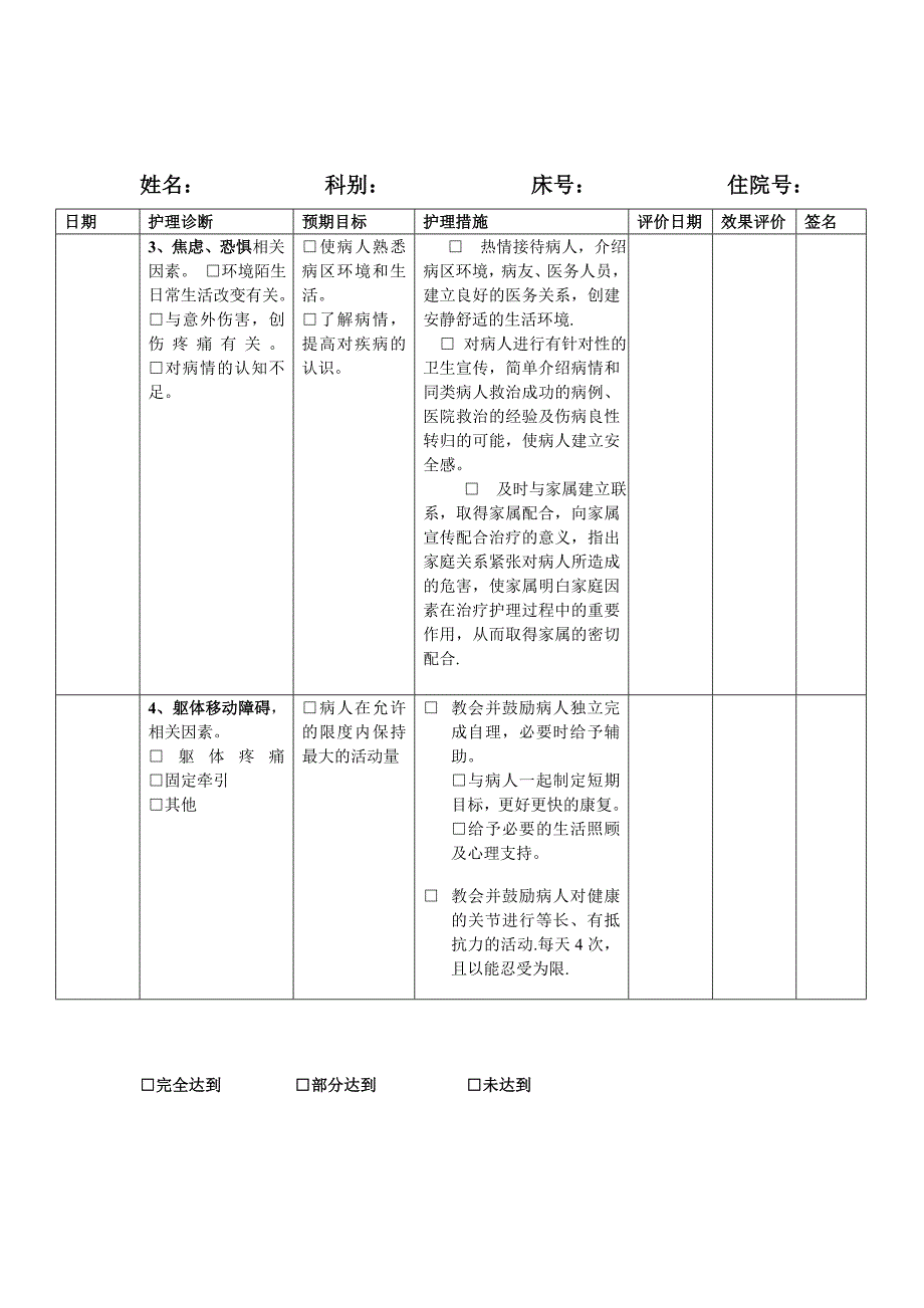 骨盆骨折病人理护计划_第2页