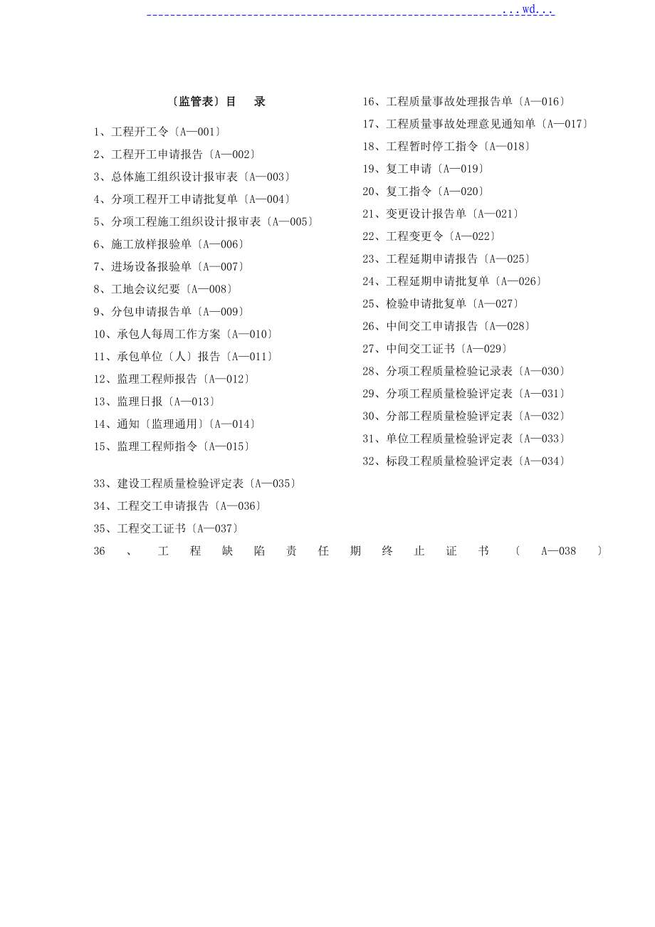 公路工程[全套]资料表格_第2页