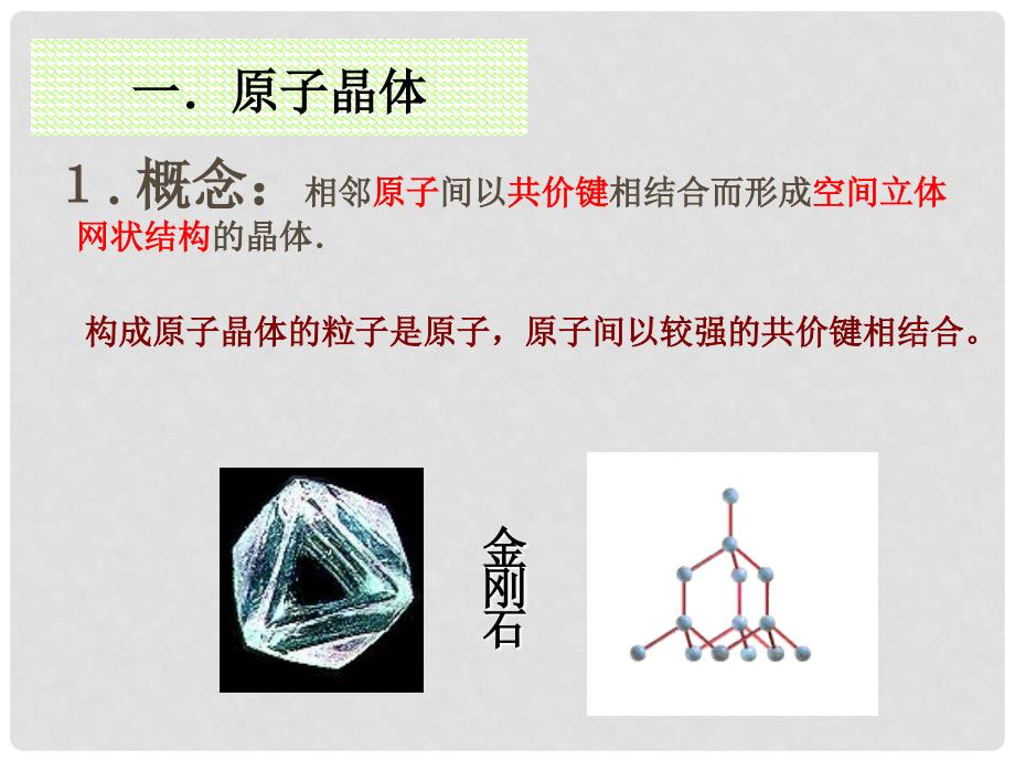 高中化学 第3章 物质的聚集状态与物质性质 3.3 原子晶体与分子晶体（第1课时）课件 鲁科版选修3_第4页