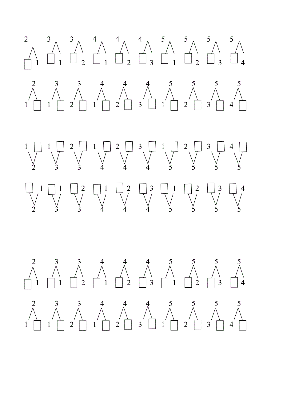 10以内数的分解与组合练习题(按规律)[1][1]名师制作优质教学资料_第1页