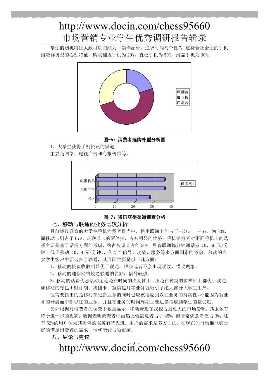 大学生手机调查分析报告(策划方案)1_第5页