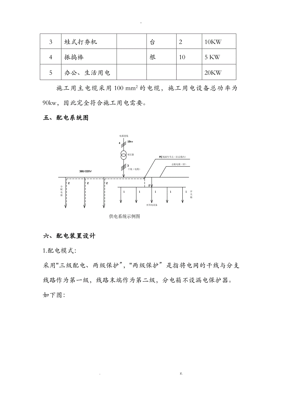 石油化工工程建设项目临时用电施工方案_第4页