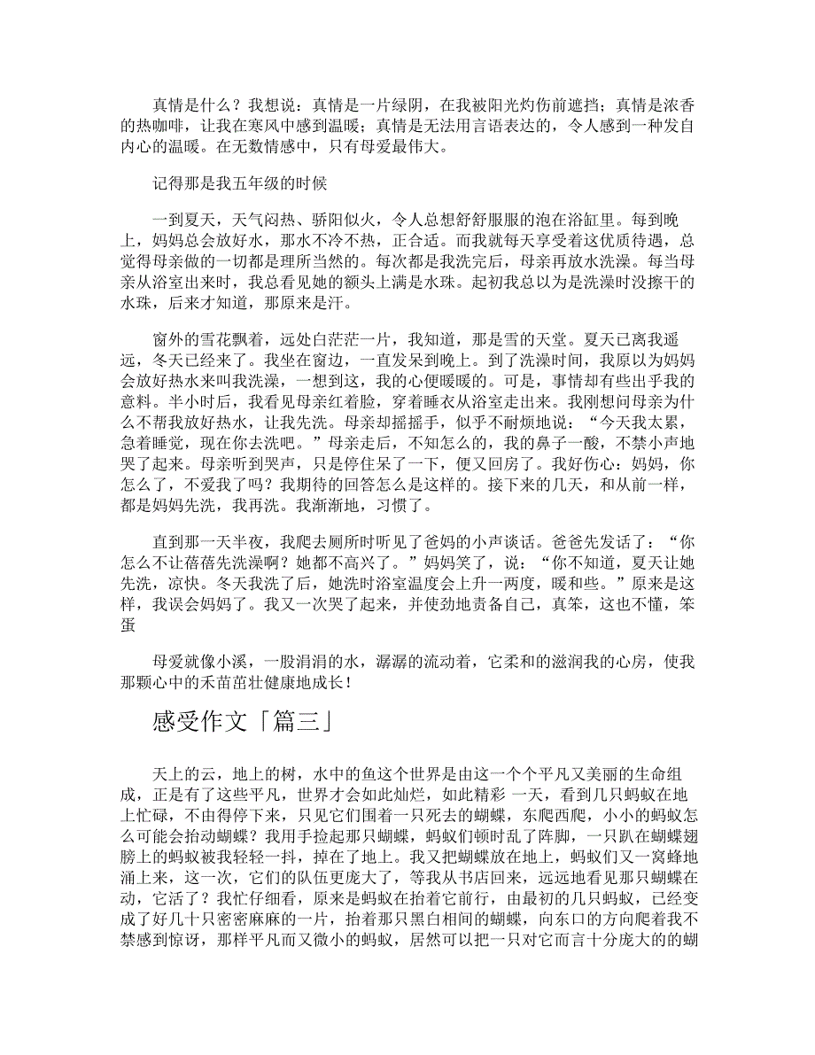 感受作文专业文档_第2页